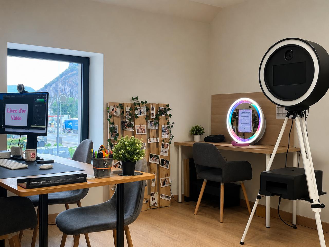 Bureau COMMOD et photobooths prêts au retrait à Voreppe