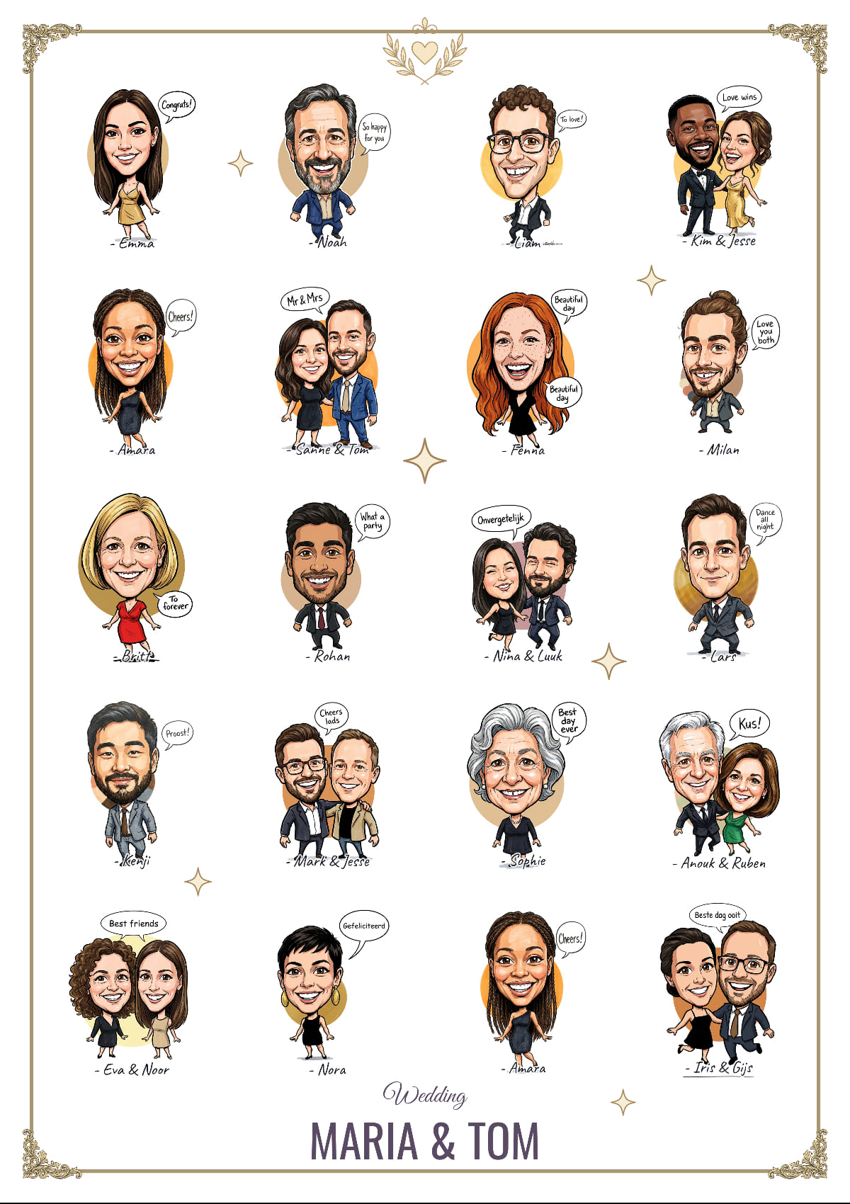 Exemple de galerie de portraits
